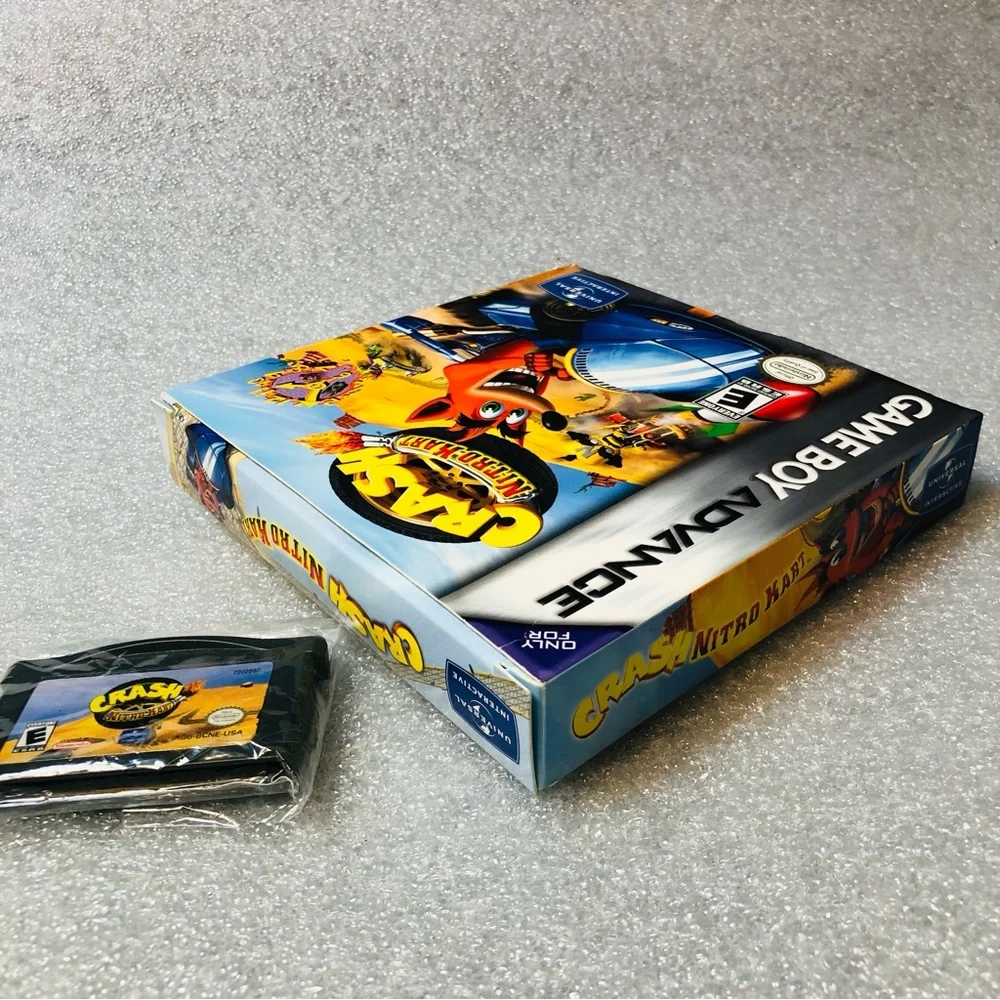 Crash Nitro Kart (Nintendo Game Boy Advance, 2003) Box EUC , Manual And Game